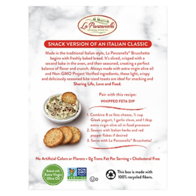 La Panzanella Bruschetta Tomato & Basil Bread Carton - 4.23 OZ - Image 4