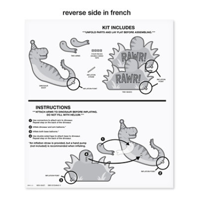 American Greetings Mylar Balloon Giant Dinosaur RAWR Display - Each - Image 3