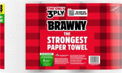 Brawny Tear-a-Square Triple Roll Paper Towels - 6 Count - Image 4