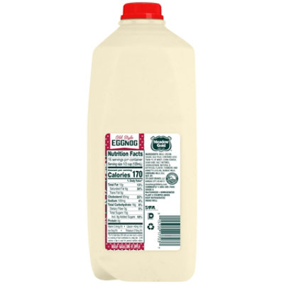 Meadow Gold Eggnog Old Style , Half Gallon Plastic Jug - 0.5 GA - Image 3