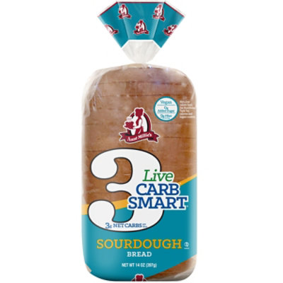 Aunt Millies Live Carb Smart Sourdough Bread - 14 OZ - Image 2