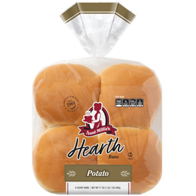 Aunt Millies Hearth Potato Buns 8 Count - 8 CT - Image 1