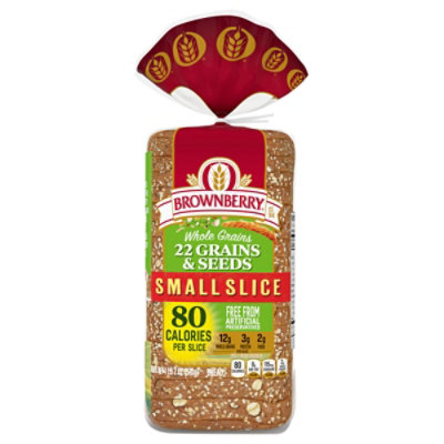 Brownberry 22 Grains & Seeds Wheat Small Slice Bread - 18 OZ - Image 2