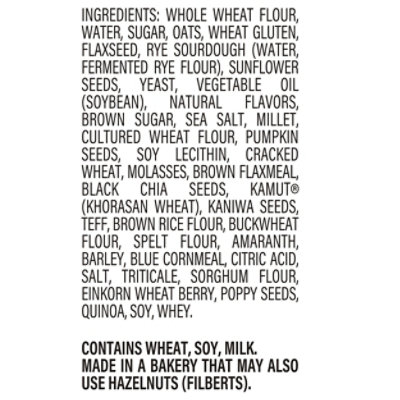 Brownberry 22 Grains & Seeds Wheat Small Slice Bread - 18 OZ - Image 4