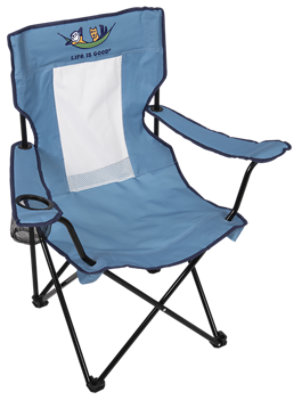 ShelterLogic Life Is Good Mesh Back Camping Chair - Each - Image 1