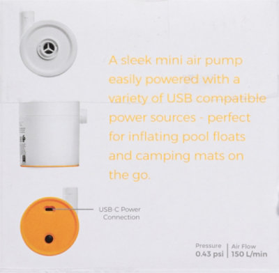 Intex Quick Fill Mini Air Pump USB150 - Each - Image 4