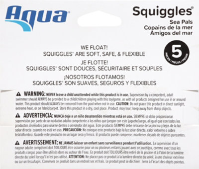 Aqua 5pc Squiggles Sea Pals - Each - Image 3