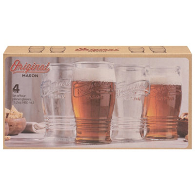 Hom Og Mason Pilsner Glasses - 4 CT - Image 2