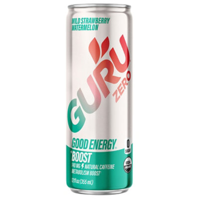 GURU Energy Wild Strawberry Watermelon Energy Drink - 12 Fl. Oz. - Image 2