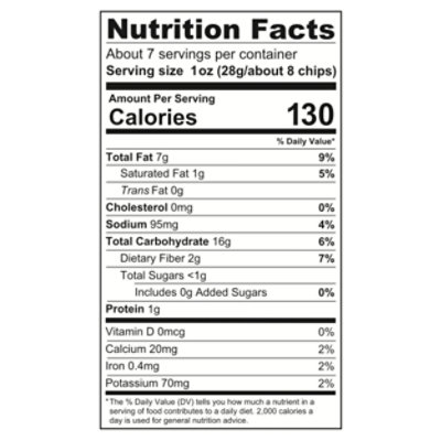 Zacks Tortilla Chips Sea Salt 7.5oz - 7.5 OZ - Image 3