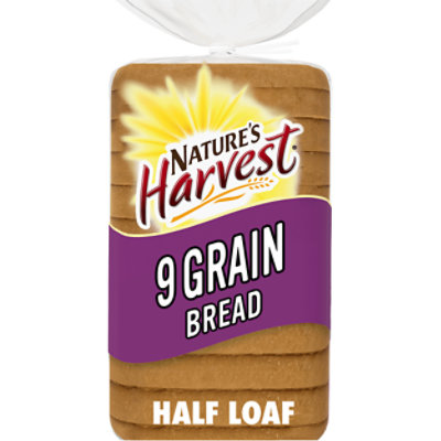 Natures Harvest Half Loaf 9 Grain Bread - 10 OZ - Image 1