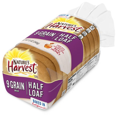 Natures Harvest Half Loaf 9 Grain Bread - 10 OZ - Image 4