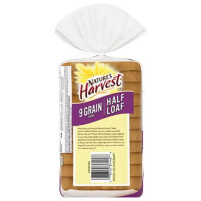 Natures Harvest Half Loaf 9 Grain Bread - 10 OZ - Image 5