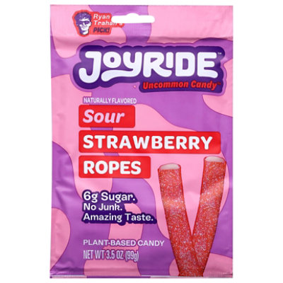 Joyride Fruit Ropes Sour Strwbry - 3.5 OZ - Image 2