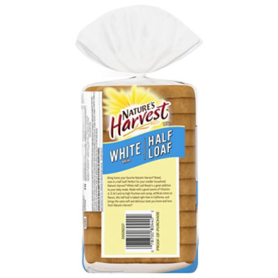 Natures Harvest Half Loaf White Bread - 10 OZ - Image 5