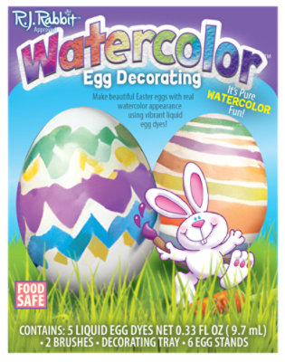 Easter Unlimited RJ Rabbit Approved Watercolor Egg Decorating Kit - Each - Image 1