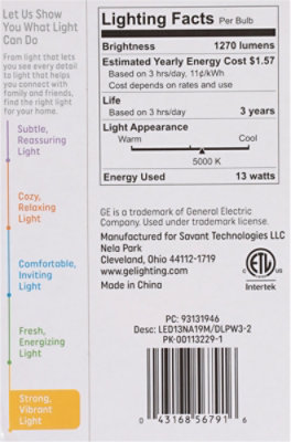 Ge 3yr 100w Led Daylight 2pk - 2 CT - Image 3