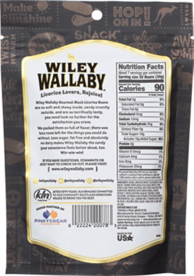 Wiley Wallaby Black Licorice Beans - 7.05 OZ - Image 6