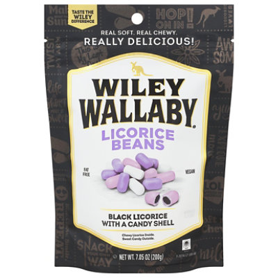 Wiley Wallaby Black Licorice Beans - 7.05 OZ - Image 2