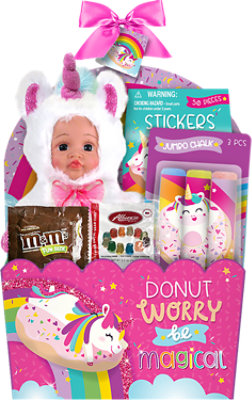 Megatoys Dnut Worry Doll Filled Basket - Each - Image 1