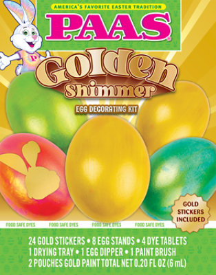 Paas Golden Shimmer Egg Dye Kit - Each - Image 1