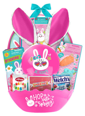 MegaToys Hop Into Spring Filled Basket Girl - Each - Image 1