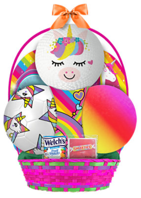 MegaToys Unicorn 3 Ball Filled Basket - Each - Image 1