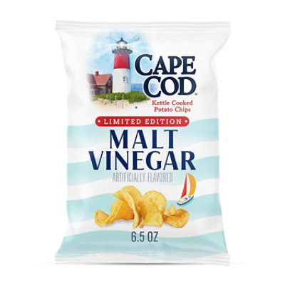 Cape Cod Kettle Chips Malt Vinegar 6.5oz - 6.5 OZ - Image 1
