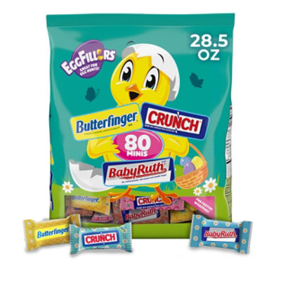 Easter Minis Assorted Chocolate Candy 80 Treats for Easter Baskets & Spring Celebrations - 28.5 Oz - Image 1