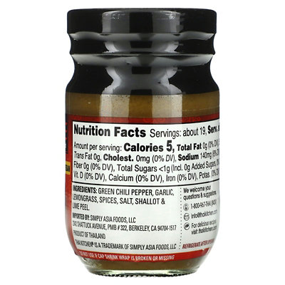 Thai Kitchen Green Curry Paste, Hot, 4 oz (113 g) - Image 2