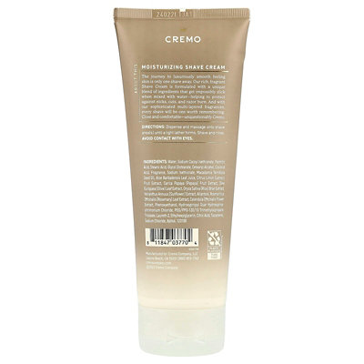 Cremo Shave Cream, Almond Bloom, 6 fl oz (177 ml) - Image 2
