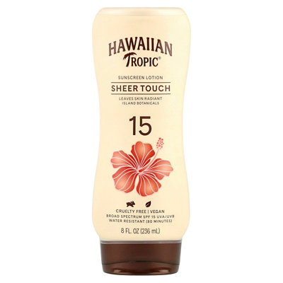 Hawaiian Tropic Sheer Touch, Sunscreen Lotion, SPF 15, 8 fl oz (236 ml) - Image 1