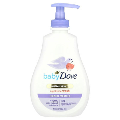 Dove Baby, Sensitive Skin Care, Night Time Wash, Calming Moisture, 13 fl oz (384 ml) - Image 1