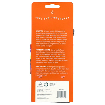 CleanLogic Sport, Grooming and Body Mitt, Gray, 1 Count - Image 2