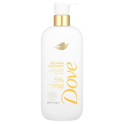 Dove Body Wash, Melanin Radiance, 18.5 fl oz (547 ml) - Image 1