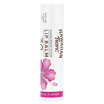 Hawaiian Tropic Sunscreen Stick Lip Balm, SPF 30, Tropical , 0.14 fl oz (4.25 g) - Image 1