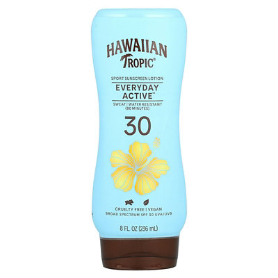 Hawaiian Tropic Sport Sunscreen Lotion, Everyday Active, SPF 30, 8 fl oz (236 ml) - Image 1