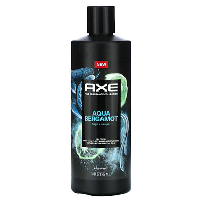 AXE Aqua Bergamot Body Wash, Sage  Juniper, 18 fl oz (532 ml) - Image 1