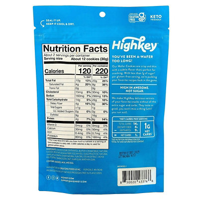 HighKey Wafers, Vanilla, 2 oz (56.6 g) - Image 2
