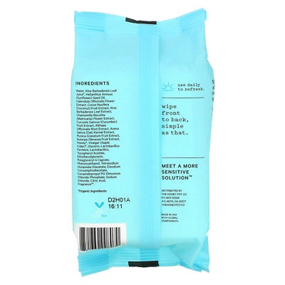 The Honey Pot Company Sensitive Wipes, 30 Count - Image 2