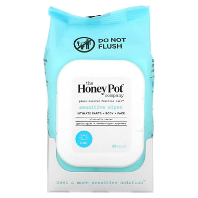 The Honey Pot Company Sensitive Wipes, 30 Count - Image 3