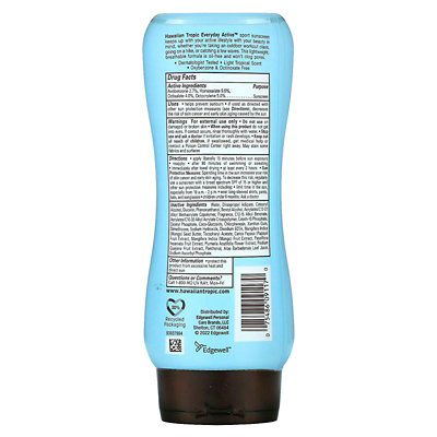 Hawaiian Tropic Everyday Active, Sport Sunscreen Lotion, SPF 50, Light Tropical, 8 fl. oz (236 ml) - Image 2