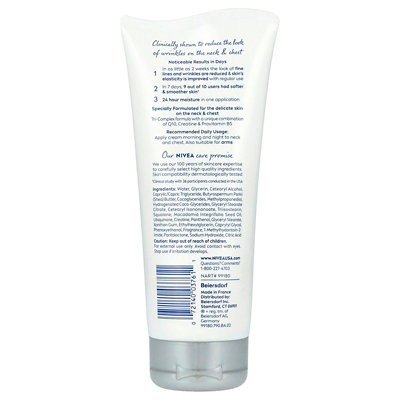 Nivea Skin Firming  AntiWrinkle Neck  Chest Cream, 6.7 oz (189 g) - Image 2