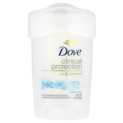 Dove Clinical Protection, Prescription Strength, AntiPerspirant Deodorant, Original Clean, 1.7 oz (48 g) - Image 1