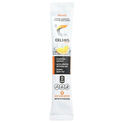 Celsius Live Fit, Orange, 14 OnTheGo Packets, 0.19 oz (5.25 g) Each - Image 3