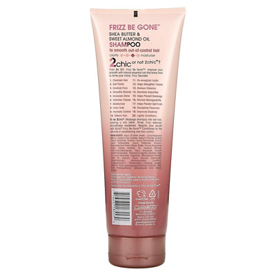 Giovanni 2chic, Frizz Be Gone Shampoo, Shea Butter  Sweet Almond Oil, 8.5 fl oz (250 ml) - Image 2