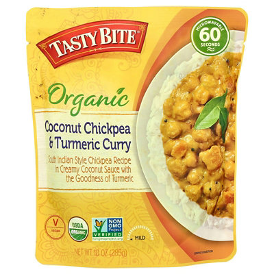 Tasty Bite Organic Coconut Chickpea  Turmeric Curry, 10 oz (285 g) - Image 1