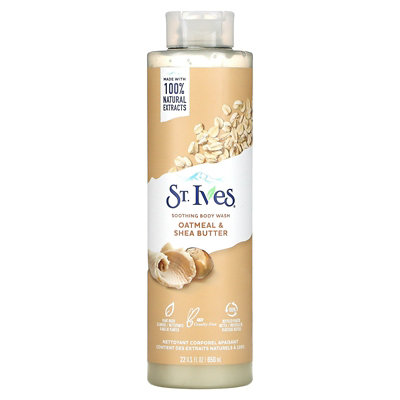 St. Ives Soothing Body Wash, Oatmeal  Shea Butter, 22 fl oz (650 ml) - Image 1