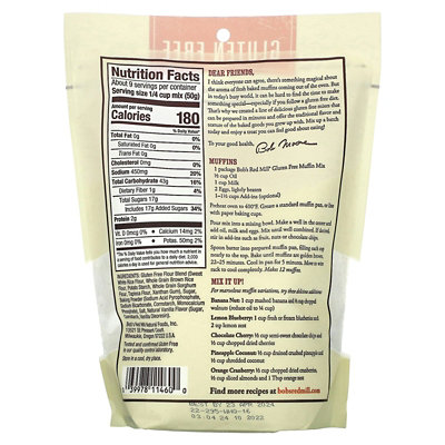 Bobs Red Mill Gluten Free Muffin Mix, 16 oz (454 g) - Image 2