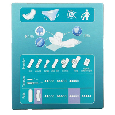 Natracare Ultra Pads, Organic Cotton Cover, Long, 10 Pads - Image 3